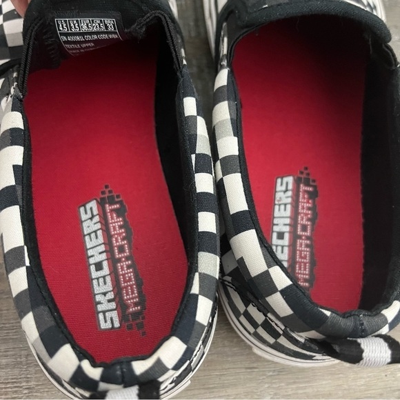Sketchers Megacraft Black and White Sneaker Flats Size 4.5 - Picture 13 of 16